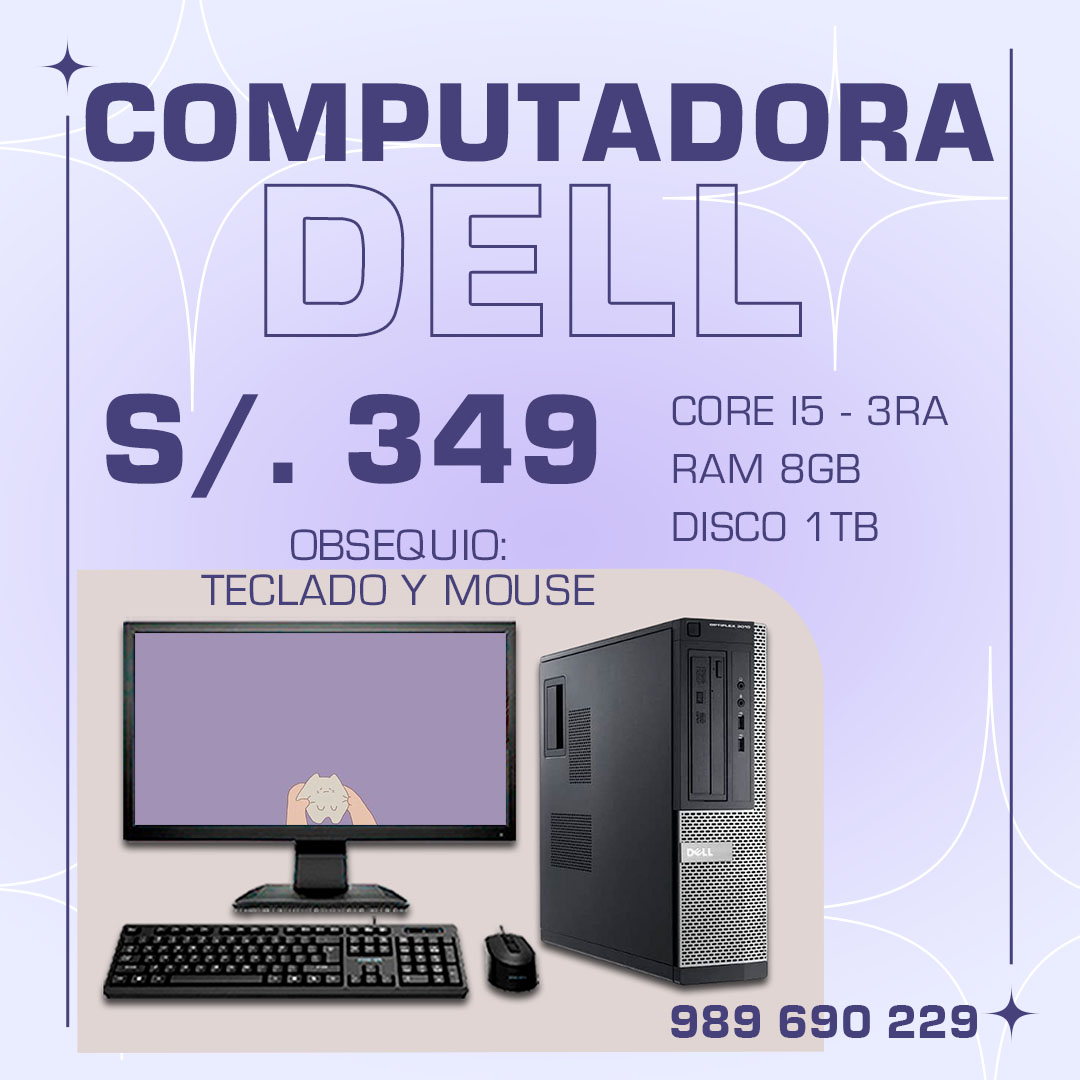 OFERTA ESPECIAL EN COMPUTADORA DELL